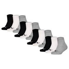 PUMA Socken Freizeitsocken Schwarz/Weiß/Grau