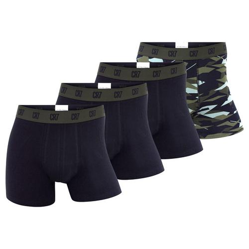 Rückansicht von CR7 Cristiano Ronaldo Boxershort Hipster Herren Schwarz/Grün
