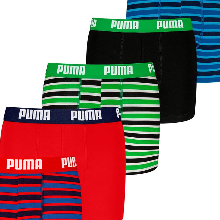PUMA PUMA Boxershort Unterhose Jungen - Blau/Gr&uuml;n/Rot - 1 | SportScheck