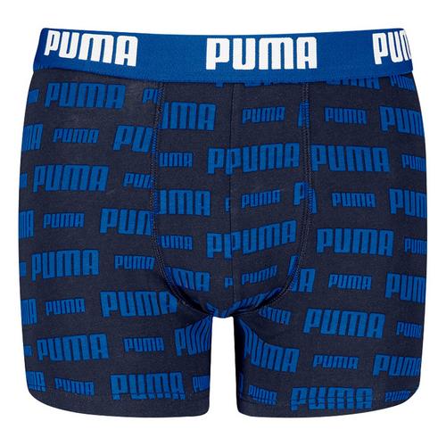 Rückansicht von PUMA Boxershort Hipster Kinder Schwarz/Blau/Rot