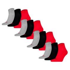 PUMA Socken Freizeitsocken Schwarz/Grau/Rot