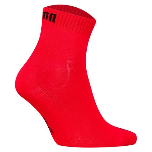 Rückansicht von PUMA Socken Freizeitsocken Schwarz/Grau/Rot