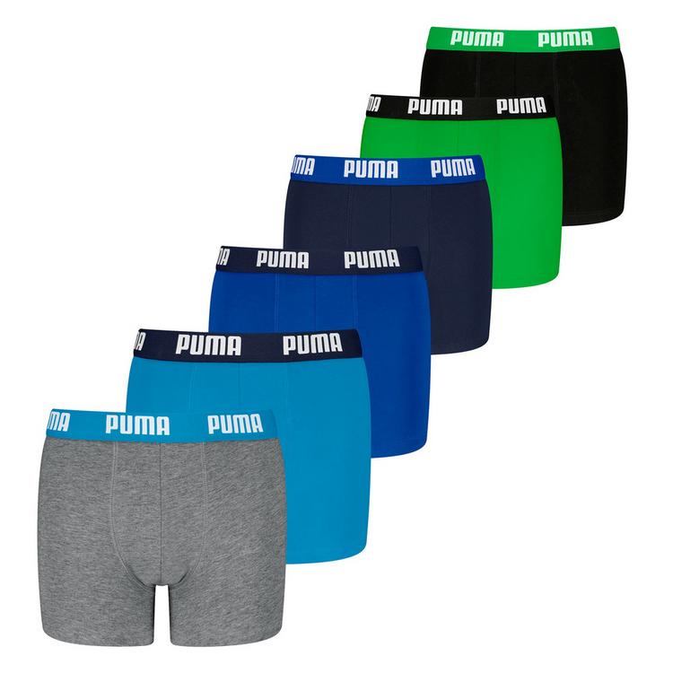 PUMA PUMA Boxershort Unterhose Jungen - Blau/Grau/Gr&uuml;n - 0 | SportScheck