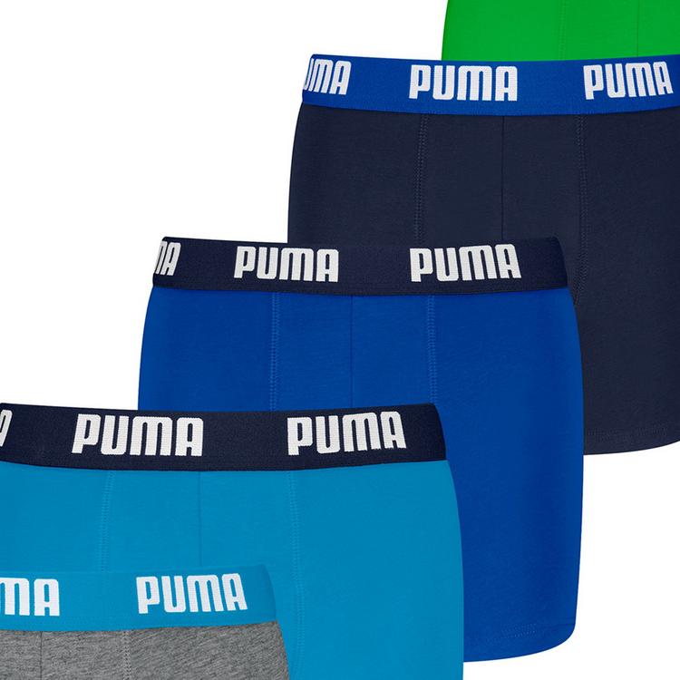 PUMA PUMA Boxershort Unterhose Jungen - Blau/Grau/Gr&uuml;n - 1 | SportScheck