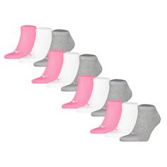 PUMA Socken Freizeitsocken Rosa/Weiß/Grau