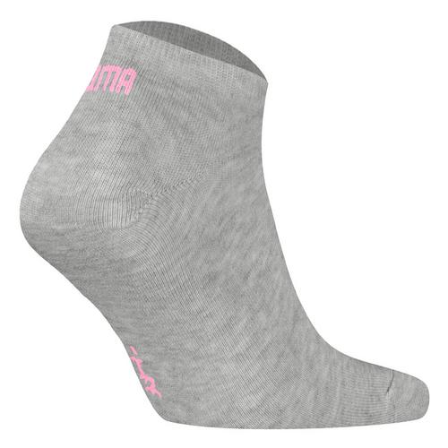 Rückansicht von PUMA Socken Freizeitsocken Rosa/Weiß/Grau