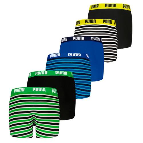 Rückansicht von PUMA Boxershort Hipster Kinder Schwarz/Blau/Grün