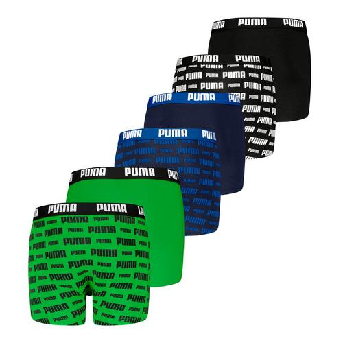 Rückansicht von PUMA Boxershort Hipster Kinder Schwarz/Blau/Grün
