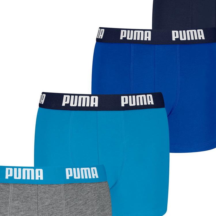 PUMA PUMA Boxershort Unterhose Jungen - Blau/Grau - 1 | SportScheck