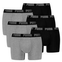 PUMA Boxershort Unterhose Herren - Schwarz/Grau