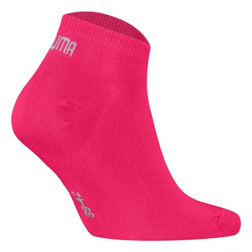 Rückansicht von PUMA Socken Freizeitsocken Pink/Grau