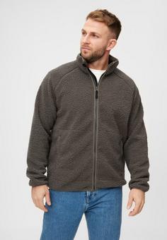 Rückansicht von Derbe Kuschelby Fleecejacke Herren morel