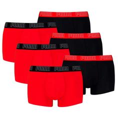PUMA Boxershort Hipster Herren Schwarz/Rot