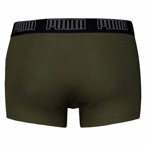 Rückansicht von PUMA Boxershort Hipster Herren Schwarz/Grün