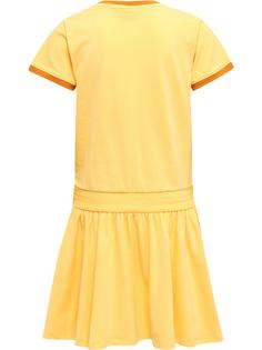 Rückansicht von hummel hmlCLOUD DRESS S/S Tenniskleid Kinder CORNSILK
