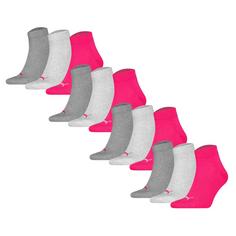 PUMA Socken Freizeitsocken Pink/Grau