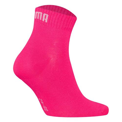 Rückansicht von PUMA Socken Freizeitsocken Pink/Grau