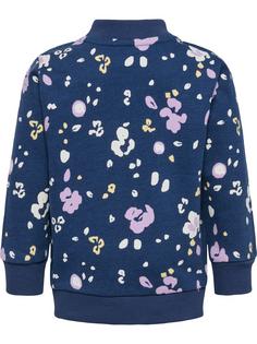 Rückansicht von hummel hmlHAPPY ZIP JACKET Sweatshirt Kinder SARGASSO SEA