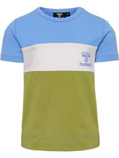 hummel hmlGLAD BLOCK T-SHIRT S/S Funktionsshirt Kinder SILVER LAKE BLUE