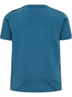 Rückansicht von hummel hmlDREAM T-SHIRT SS Funktionsshirt Kinder BLUE CORAL