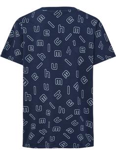Rückansicht von hummel hmlFLOW AOP T-SHIRT S/S Funktionsshirt Kinder BLACK IRIS