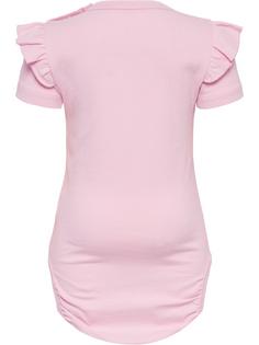 Rückansicht von hummel hmlDREAM RUFFLE BODY S/S Trainingsanzug Kinder PARFAIT PINK