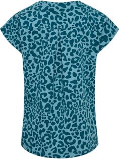 Rückansicht von hummel hmlFLOWY AOP T-SHIRT S/S Funktionsshirt Kinder BLUE CORAL