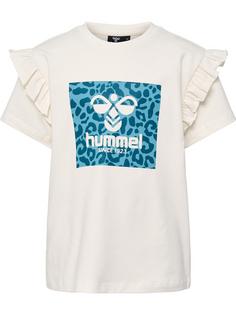 hummel hmlFLOWY RUFFLE T-SHIRT S/S Funktionsshirt Kinder MARSHMALLOW