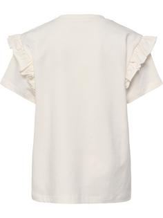 Rückansicht von hummel hmlFLOWY RUFFLE T-SHIRT S/S Funktionsshirt Kinder MARSHMALLOW