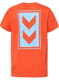 Rückansicht von hummel hmlFLOW T-SHIRT S/S Funktionsshirt Kinder CHERRY TOMATO