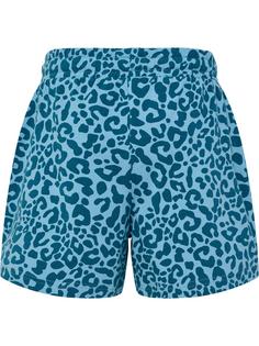 Rückansicht von hummel hmlFLOWY AOP SHORTS Funktionsshorts Kinder BLUE CORAL