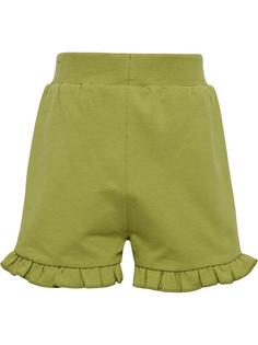 Rückansicht von hummel hmlDREAM RUFFLE SHORTS Funktionsshorts Kinder GREEN OLIVE