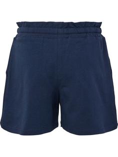 Rückansicht von hummel hmlFLOWY RUFFLE SHORTS Funktionsshorts Kinder BLACK IRIS