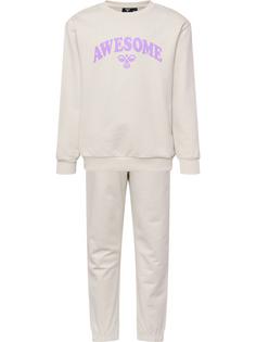 hummel hmlRUSHY CREWSUIT Trainingsanzug Kinder BIRCH