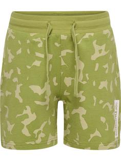 hummel hmlRUSH AOP SHORTS Funktionsshorts Kinder GREEN OLIVE