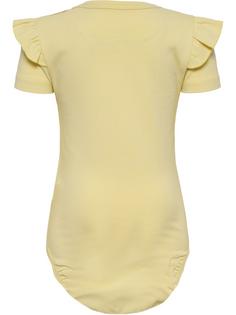Rückansicht von hummel hmlDREAM RUFFLE BODY S/S Trainingsanzug Kinder ITALIAN STRAW
