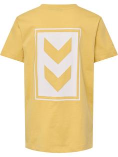 Rückansicht von hummel hmlFLOW T-SHIRT S/S Funktionsshirt Kinder OCHRE