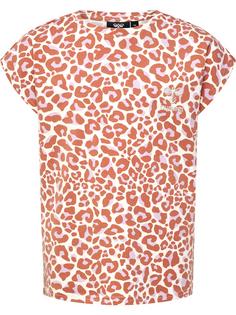 hummel hmlJUMPY AOP T-SHIRT S/S Funktionsshirt Kinder COPPER BROWN