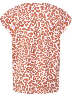 Rückansicht von hummel hmlJUMPY AOP T-SHIRT S/S Funktionsshirt Kinder COPPER BROWN