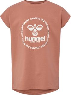 hummel hmlJUMPY T-SHIRT S/S Funktionsshirt Kinder COPPER BROWN