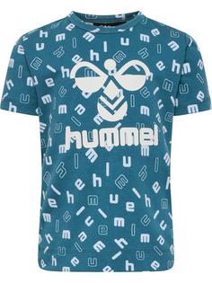 hummel hmlDREAM AOP T-SHIRT S/S Funktionsshirt Kinder BLUE CORAL