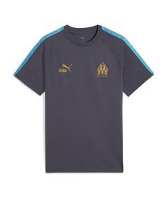 PUMA Olympique Marseille KING T-Shirt Fanshirt Herren grau