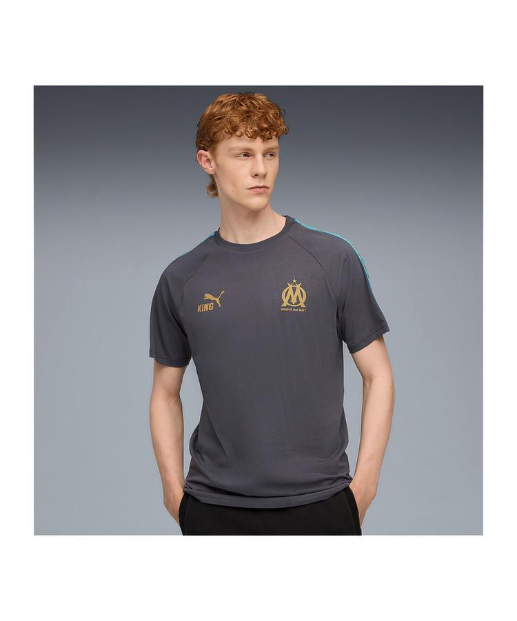 PUMA PUMA Olympique Marseille KING T-Shirt T-Shirt Herren - grau - 0 | SportScheck
