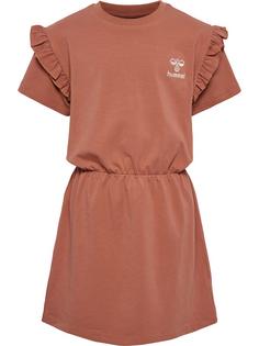 hummel hmlJUMPY DRESS S/S Tenniskleid Kinder COPPER BROWN