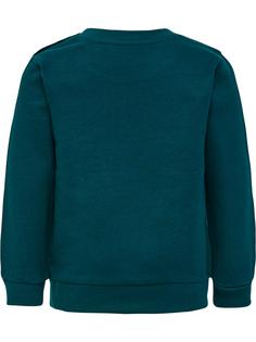 Rückansicht von hummel hmlFASTWO LIME SWEATSHIRT Funktionssweatshirt Kinder DEEP TEAL