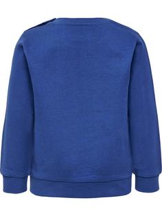Rückansicht von hummel hmlFASTWO LIME SWEATSHIRT Funktionssweatshirt Kinder TRUE NAVY