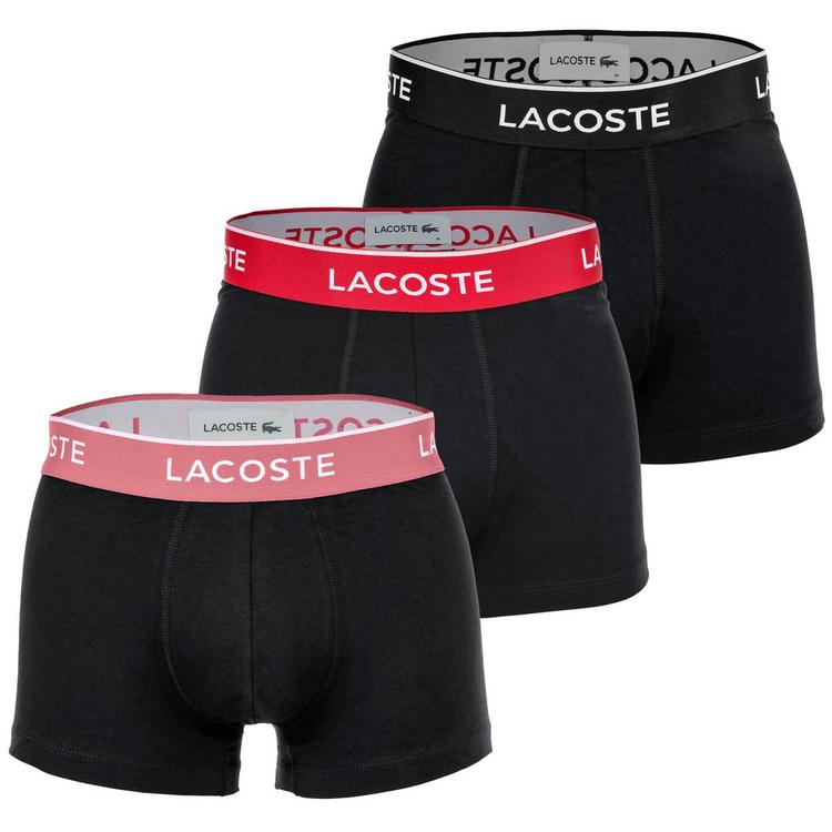 Lacoste Lacoste Boxershort Unterhose Herren - Schwarz/Rot/Rosa - 0 | SportScheck