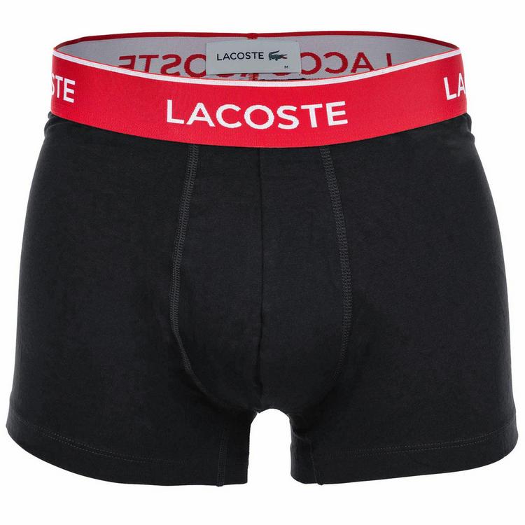 Lacoste Lacoste Boxershort Unterhose Herren - Schwarz/Rot/Rosa - 2 | SportScheck