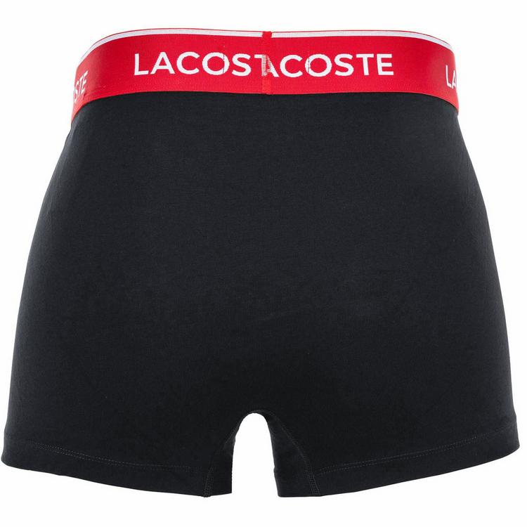 Lacoste Lacoste Boxershort Unterhose Herren - Schwarz/Rot/Rosa - 3 | SportScheck