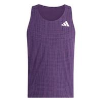 adidas Adizero Running Singlet Funktionstank Herren - Aurora Plum / Noble Ink
